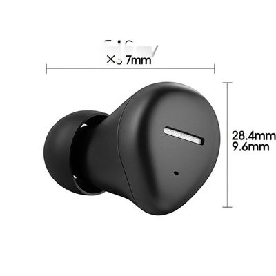 28,4 mm × 9,9 mm × 7,6 mm In-Ear Bluetooth-oortelefoon met RSL SCCP-certificeringen en audio in de muziekindustrie