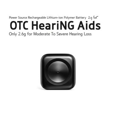 Stroombron Oplaadbare Lithium-ion polymeer batterij OTC-hoortoestellen Alleen 2,6 g voor matig tot ernstig gehoorverlies