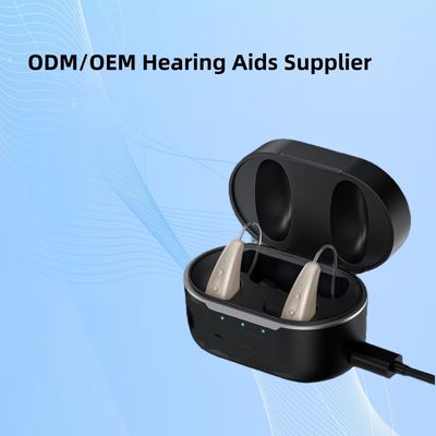 Lichtgewicht digitale hoortoestellen, slechts 2,6 g, beige of op maat gemaakt, FDA-gecertificeerd